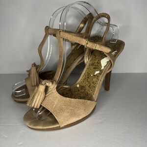 Ann Taylor Loft Leather Strappy Heel Sandals Size 9